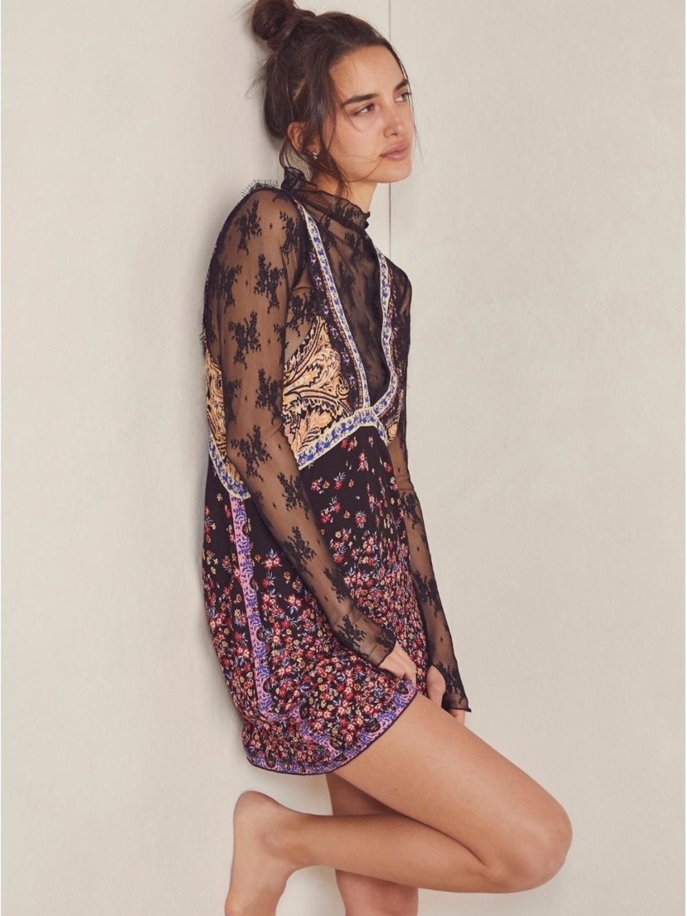 Free People East Willow Trapeze Slip Dress